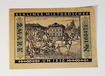Antique.... 1920s Notgeld  2 Mark BERLIN Bank Note  German For 'emergency Money' UNC Condition