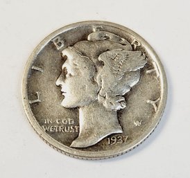 1937-D Silver Mercury Dime