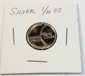 1/10 Oz .999 Fine Silver Golden State Mint Coin