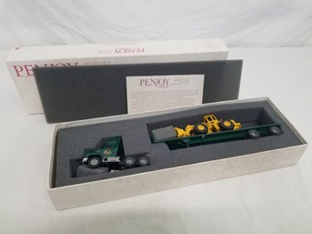 Penjoy Construction Co Mack Tractor Trailer With Payloader 1:64