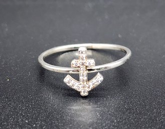 Sterling Silver Anchor Ring