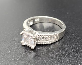 CZ Ring In Sterling Silver