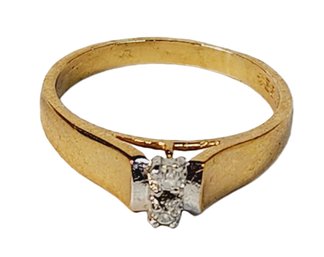 NEW...14kt Gold Electroplate CZ Ring
