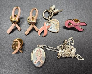 Lot Of Breast Cancer Awareness Jewelry