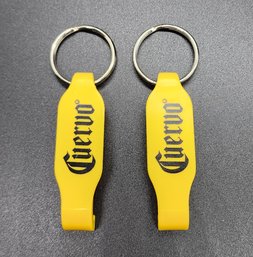 Pair Of Vintage Corona Bottle Opener Keychains