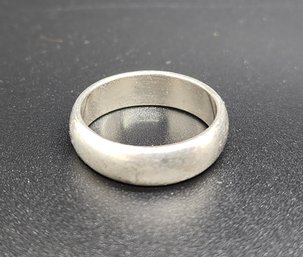 Heavy Vintage Sterling Silver Band Ring