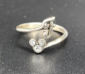 Vintage Sterling Silver Mickey Mouse Ring