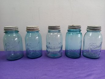 Mixed Blue Ball Canning Lot