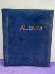 Blue Album With Vintage Stickers