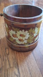 Antique Painted Firkin Bucket