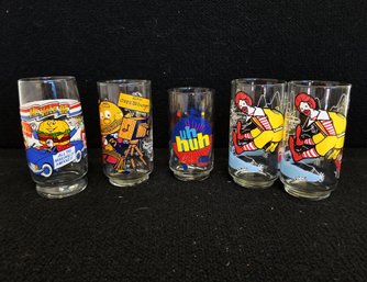 Set Of  Vintage 1970s Collectible  Macdonald's Character Glasses