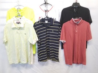 7 Men's Short Sleeve Shirts: Vineyard Vines, LaCoste, Polo & More - Assorted Sizes