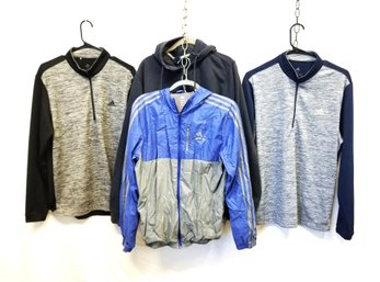 Men's Adidas ADI CORE Performance Jacket & 1/4 Zip Pullovers & Nike Full Zip Hooded Sweat Jacket