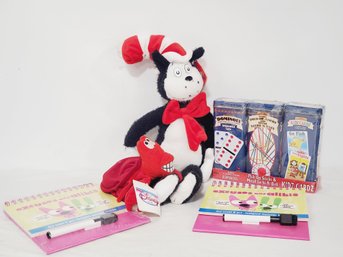 Toy & Plush Lot - Cat In The Hat, Game Tins & More