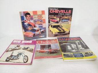 Collection Vintage Automotive, NASCAR & Motorcycle Books, Magazines & Pictures