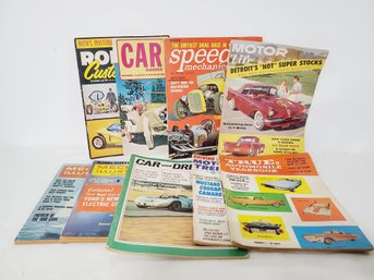 Vintage 1960s Automotive Magazine Back Issues-Car & Driver, Motor Trend, Mechanix Illustrated & More