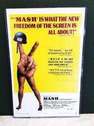 M.A.S.H Classic War Comedy Movie Poster Encased In Plastic