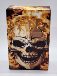 Brand New Skull & Flames Cigarette Holder Case