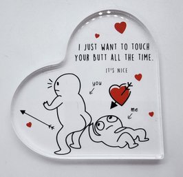 Cute Lucite Valentines Day Plaque For That Special Someone