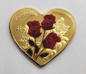 Heart Shaped Valentines Day Coin