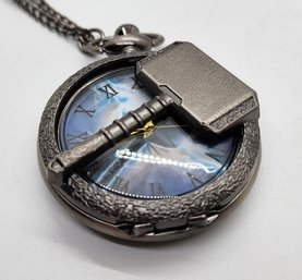 MCU Thor's Hammer Pocket Watch