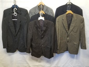 7 Men's Sports Suit Jackets: Burberry, Brooks Brothers, Canali, Bartorelli & More - Assorted Sizes