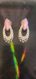 Dangle Drop Pink Fashion Earrings