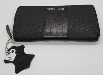 Union Code Black Leather Wallet