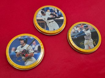 Baseball Collector Cards In Round Tins