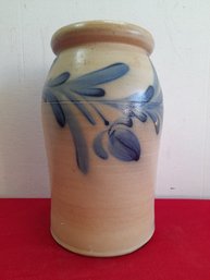 Blue Painted Pottery Vase