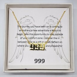 14k Yellow Gold Over Sterling Angel #999 Necklace