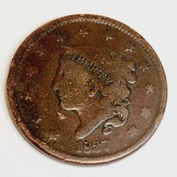 1837 Large US Cent (187 Years Old)