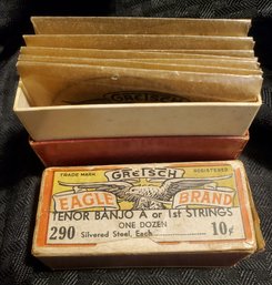 7 GRETSCH EAGLE BRAND Tenor Banjo Strings ~ A Or 1st Strings 290