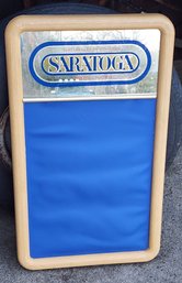 Vintage 1986 Saratoga Spring Water Mirrored Sign