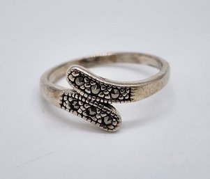 Vintage Marcasite Ring In Sterling