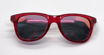 Kids Carrera White Pink Cranberry/Grey Sunglasses With Case