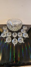 Vintage 14 Piece Punch Bowl Set