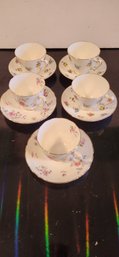 5 Vintage Staffordshire England Coffee Sets