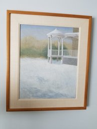 Wood Framed Artwork - Joe Litow - 'Snow' - 22x26