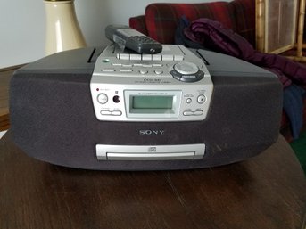 Sony CD Radio Cassette Corder - Model S47 With Remote