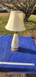 Vintage Ceramic Table Lamp With Shade