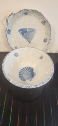 Due Torri Ceramic Bowl And Platter