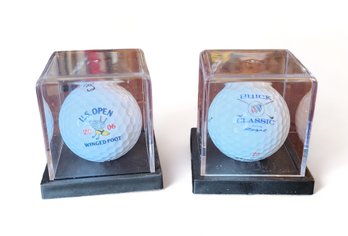 2 PGA Tour Golf Balls In Cases ~ Buick Classic & US Open