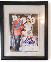 Framed Collectors Issue Peoples Magazine William & Catherine Wedding Album, May 2011