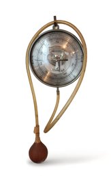 Antique Selsi Germany Aneroid Barometer W/ Hand Pump, C1930