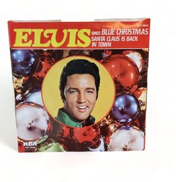 Elvis Presely 1950s RCA Victor 45 Rpm Christmas Record ~ Santa Claus Is Back In Town ~ Blue Christmas