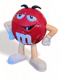 Plastic Red M&M Candy Store Advertising Display Character 14' High