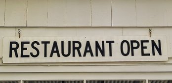 Laminated Double Sided Restaurant Sign