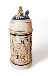 20th Century German Lidded Porcelain Beer Stein