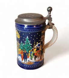 Vintage Second Annual Christmas German Beer Stein Munich Christmas Fair 1979